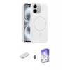 MARSİLYAN™- iPhone 11 Kılıf Yankı Form Serisi - Siyah Bilvis 5in1 3D Magic Cam Ekran Koruyucu + Renkli Kamera Lens Koruma Cam - TU
