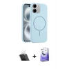 MARSİLYAN™- iPhone 11 Kılıf Yankı Form Serisi - Siyah Bilvis 5in1 5D Magic Hayalet Cam Ekran Koruyucu + Kamera Lens Koruma Cam - SF