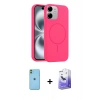 MARSİLYAN™- iPhone 11 Kılıf Yankı Form Serisi - Siyah Bilvis 5in1 5D Magic Hayalet Cam Ekran Koruyucu + Neon Fosforlu Kamera Lens - YL