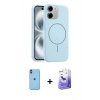 MARSİLYAN™- iPhone 11 Kılıf Yankı Form Serisi - Siyah Bilvis 5in1 5D Magic Hayalet Cam Ekran Koruyucu + Neon Fosforlu Kamera Lens - TU