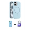 MARSİLYAN™- iPhone 11 Kılıf Yankı Form Serisi - Siyah Bilvis 5in1 5D Magic Hayalet Cam Ekran Koruyucu + Neon Fosforlu Kamera Lens - YL