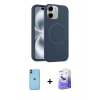 MARSİLYAN™- iPhone 11 Kılıf Yankı Form Serisi - Siyah Bilvis 5in1 5D Magic Hayalet Cam Ekran Koruyucu + Neon Fosforlu Kamera Lens - TU