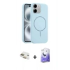 MARSİLYAN™- iPhone 11 Kılıf Yankı Form Serisi - Siyah Bilvis 5in1 5D Magic Hayalet Cam Ekran Koruyucu + Pers Alüminyum Kamera Lens - GD