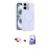 MARSİLYAN™- iPhone 11 Kılıf Yankı Form Serisi - Siyah Bilvis 5in1 5D Magic Hayalet Cam Ekran Koruyucu + Pers Alüminyum Kamera Lens - KI