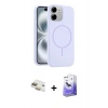MARSİLYAN™- iPhone 11 Kılıf Yankı Form Serisi - Siyah Bilvis 5in1 5D Magic Hayalet Cam Ekran Koruyucu + Pers Alüminyum Kamera Lens - GD
