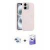 MARSİLYAN™- iPhone 11 Kılıf Yankı Form Serisi - Siyah Bilvis 5in1 5D Magic Hayalet Cam Ekran Koruyucu + Pers Alüminyum Kamera Lens - GI