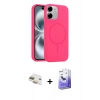 MARSİLYAN™- iPhone 11 Kılıf Yankı Form Serisi - Siyah Bilvis 5in1 5D Magic Hayalet Cam Ekran Koruyucu + Pers Alüminyum Kamera Lens - GD