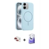 MARSİLYAN™- iPhone 11 Kılıf Yankı Form Serisi - Siyah Bilvis 5in1 5D Magic Hayalet Cam Ekran Koruyucu + Pers Alüminyum Kamera Lens - KI