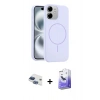 MARSİLYAN™- iPhone 11 Kılıf Yankı Form Serisi - Siyah Bilvis 5in1 5D Magic Hayalet Cam Ekran Koruyucu + Pers Alüminyum Kamera Lens - LT