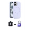 MARSİLYAN™- iPhone 11 Kılıf Yankı Form Serisi - Siyah Bilvis 5in1 5D Magic Hayalet Cam Ekran Koruyucu + PVD Metal Kamera Lens - MI