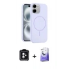 MARSİLYAN™- iPhone 11 Kılıf Yankı Form Serisi - Siyah Bilvis 5in1 5D Magic Hayalet Cam Ekran Koruyucu + PVD Metal Kamera Lens - YL