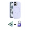 MARSİLYAN™- iPhone 11 Kılıf Yankı Form Serisi - Siyah Bilvis 5in1 5D Magic Hayalet Cam Ekran Koruyucu + Raze Metal Kamera Lens - MI