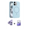 MARSİLYAN™- iPhone 11 Kılıf Yankı Form Serisi - Siyah Bilvis 5in1 5D Magic Hayalet Cam Ekran Koruyucu + Raze Metal Kamera Lens - MR