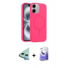MARSİLYAN™- iPhone 11 Kılıf Yankı Form Serisi - Siyah Bilvis 5in1 5D Magic Hayalet Cam Ekran Koruyucu + Raze Metal Kamera Lens - MI