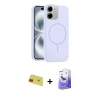 MARSİLYAN™- iPhone 11 Kılıf Yankı Form Serisi - Siyah Bilvis 5in1 5D Magic Hayalet Cam Ekran Koruyucu + Rainbow Kamera Lens Koruma Cam - KI