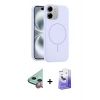 MARSİLYAN™- iPhone 11 Kılıf Yankı Form Serisi - Siyah Bilvis 5in1 5D Magic Hayalet Cam Ekran Koruyucu + Raze Metal Kamera Lens - KI
