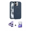 MARSİLYAN™- iPhone 11 Kılıf Yankı Form Serisi - Siyah Bilvis 5in1 5D Magic Hayalet Cam Ekran Koruyucu + Raze Metal Kamera Lens - MR