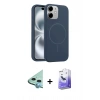 MARSİLYAN™- iPhone 11 Kılıf Yankı Form Serisi - Siyah Bilvis 5in1 5D Magic Hayalet Cam Ekran Koruyucu + Raze Metal Kamera Lens - MI