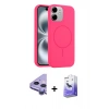 MARSİLYAN™- iPhone 11 Kılıf Yankı Form Serisi - Siyah Bilvis 5in1 5D Magic Hayalet Cam Ekran Koruyucu + Raze Metal Kamera Lens - MR