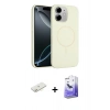 MARSİLYAN™- iPhone 11 Kılıf Yankı Form Serisi - Siyah Bilvis 5in1 5D Magic Hayalet Cam Ekran Koruyucu + Renkli Kamera Lens Koruma Cam - SI