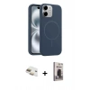 MARSİLYAN™- iPhone 11 Kılıf Yankı Form Serisi - Siyah Bilvis Hayalet Cam Ekran Koruyucu + Pers Alüminyum Kamera Lens - GD