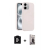 MARSİLYAN™- iPhone 11 Kılıf Yankı Form Serisi - Siyah Bilvis Hayalet Cam Ekran Koruyucu + PVD Metal Kamera Lens - TU