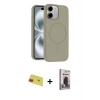 MARSİLYAN™- iPhone 11 Kılıf Yankı Form Serisi - Siyah Bilvis Hayalet Cam Ekran Koruyucu + Rainbow Kamera Lens Koruma Cam - KI