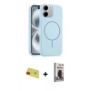 MARSİLYAN™- iPhone 11 Kılıf Yankı Form Serisi - Siyah Bilvis Hayalet Cam Ekran Koruyucu + Rainbow Kamera Lens Koruma Cam - KI