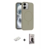 MARSİLYAN™- iPhone 11 Kılıf Yankı Form Serisi - Siyah Bilvis Hayalet Cam Ekran Koruyucu + Renkli Kamera Lens Koruma Cam - PE