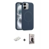 MARSİLYAN™- iPhone 11 Kılıf Yankı Form Serisi - Siyah Bilvis Hayalet Cam Ekran Koruyucu + Renkli Kamera Lens Koruma Cam - PE