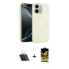 MARSİLYAN™- iPhone 11 Kılıf Yankı Form Serisi - Siyah Buffer Cam Ekran Koruyucu + Kamera Lens Koruma Cam - SF