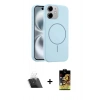 MARSİLYAN™- iPhone 11 Kılıf Yankı Form Serisi - Siyah Buffer Cam Ekran Koruyucu + Kamera Lens Koruma Cam - SF