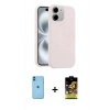 MARSİLYAN™- iPhone 11 Kılıf Yankı Form Serisi - Siyah Buffer Cam Ekran Koruyucu + Neon Fosforlu Kamera Lens - MI
