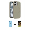 MARSİLYAN™- iPhone 11 Kılıf Yankı Form Serisi - Siyah Buffer Cam Ekran Koruyucu + Neon Fosforlu Kamera Lens - MI