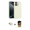 MARSİLYAN™- iPhone 11 Kılıf Yankı Form Serisi - Siyah Buffer Cam Ekran Koruyucu + Pers Alüminyum Kamera Lens - GD