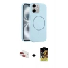 MARSİLYAN™- iPhone 11 Kılıf Yankı Form Serisi - Siyah Buffer Cam Ekran Koruyucu + Pers Alüminyum Kamera Lens - KI