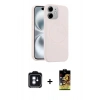 MARSİLYAN™- iPhone 11 Kılıf Yankı Form Serisi - Siyah Buffer Cam Ekran Koruyucu + PVD Metal Kamera Lens - MI