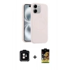 MARSİLYAN™- iPhone 11 Kılıf Yankı Form Serisi - Siyah Buffer Cam Ekran Koruyucu + PVD Metal Kamera Lens - TU