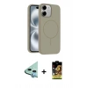 MARSİLYAN™- iPhone 11 Kılıf Yankı Form Serisi - Siyah Buffer Cam Ekran Koruyucu + Raze Metal Kamera Lens - MI