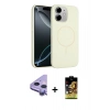 MARSİLYAN™- iPhone 11 Kılıf Yankı Form Serisi - Siyah Buffer Cam Ekran Koruyucu + Raze Metal Kamera Lens - MR