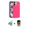 MARSİLYAN™- iPhone 11 Kılıf Yankı Form Serisi - Siyah Buffer Cam Ekran Koruyucu + Raze Metal Kamera Lens - MI