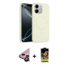 MARSİLYAN™- iPhone 11 Kılıf Yankı Form Serisi - Siyah Buffer Cam Ekran Koruyucu + Raze Metal Kamera Lens - SH