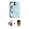 MARSİLYAN™- iPhone 11 Kılıf Yankı Form Serisi - Siyah Buffer Cam Ekran Koruyucu + Raze Metal Kamera Lens - SH