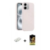 MARSİLYAN™- iPhone 11 Kılıf Yankı Form Serisi - Siyah Buffer Cam Ekran Koruyucu + Renkli Kamera Lens Koruma Cam - SI