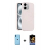 MARSİLYAN™- iPhone 11 Kılıf Yankı Form Serisi - Siyah Buffer Hayalet Cam Ekran Koruyucu + Neon Fosforlu Kamera Lens - MI