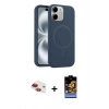 MARSİLYAN™- iPhone 11 Kılıf Yankı Form Serisi - Siyah Buffer Hayalet Cam Ekran Koruyucu + Pers Alüminyum Kamera Lens - KI