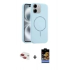 MARSİLYAN™- iPhone 11 Kılıf Yankı Form Serisi - Siyah Buffer Hayalet Cam Ekran Koruyucu + Pers Alüminyum Kamera Lens - KI