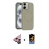 MARSİLYAN™- iPhone 11 Kılıf Yankı Form Serisi - Siyah Buffer Hayalet Cam Ekran Koruyucu + Raze Metal Kamera Lens - SH