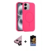 MARSİLYAN™- iPhone 11 Kılıf Yankı Form Serisi - Siyah Buffer Hayalet Cam Ekran Koruyucu + Raze Metal Kamera Lens - SH