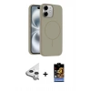 MARSİLYAN™- iPhone 11 Kılıf Yankı Form Serisi - Siyah Buffer Hayalet Cam Ekran Koruyucu + Raze Metal Kamera Lens - GS